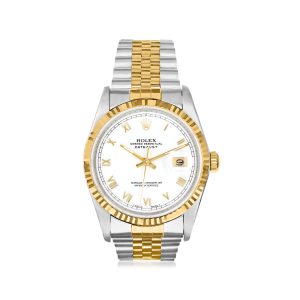 Pre-Owned Rolex Datejust Men's 36mm Automatic Stainless Steel and 18kt Yellow Gold Watch