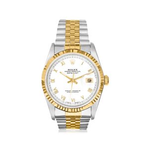 Pre-Owned Rolex Datejust Men's 36mm Automatic Stainless Steel and 18kt Yellow Gold Watch