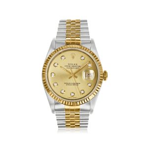 Pre-Owned Rolex Datejust Men's 36mm Automatic Stainless Steel and 18kt Yellow Gold Watch