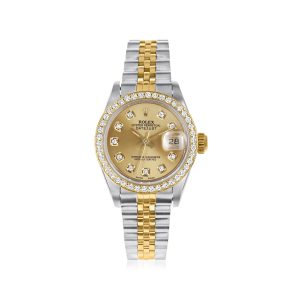 Pre-Owned Rolex Datejust Women's 26mm Automatic Stainless Steel Watch with 14kt and 18kt Yellow Gold