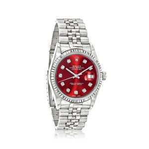 Pre-Owned Rolex Datejust Men's 36mm Automatic Stainless Steel and 18kt White Gold Watch