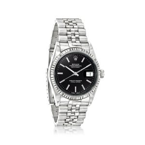 Pre-Owned Rolex Datejust Men's 36mm Automatic Stainless Steel and 18kt White Gold Watch